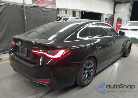 2025 BMW I4 Edrive40 из США, поврежденный, VIN WBY23HD00SFU69080